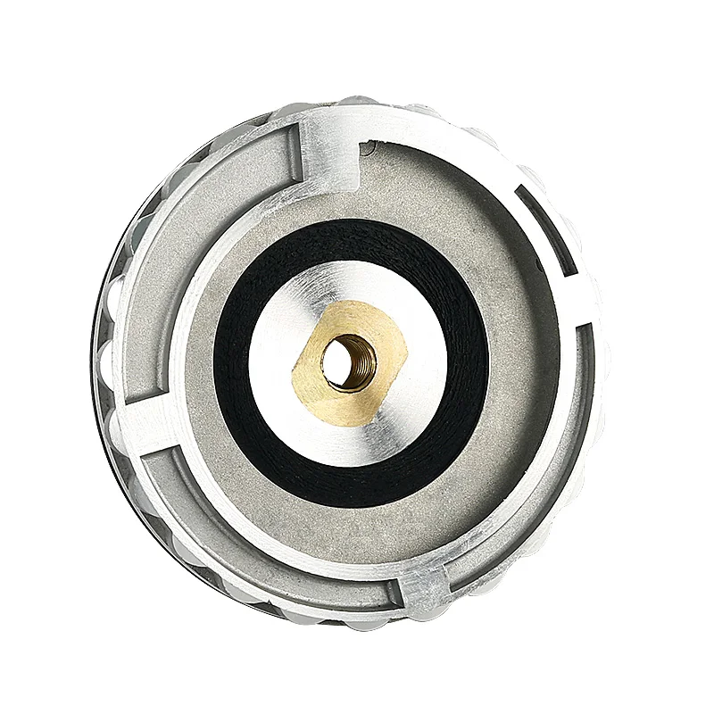 100mm 125mm Snail Lock Backer Pad Aluminum Rubber Adapter Backing Pad For Diamond Edge Polishing Pad Holder M14 5/8-11 Thread