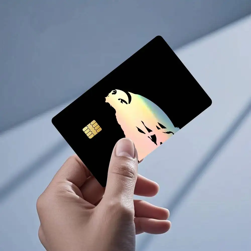 Devilman crybaby  Fudo Akira  Laser Holographic  Sticker Film Tape Skin for Credit Card Debit Card Waterproof