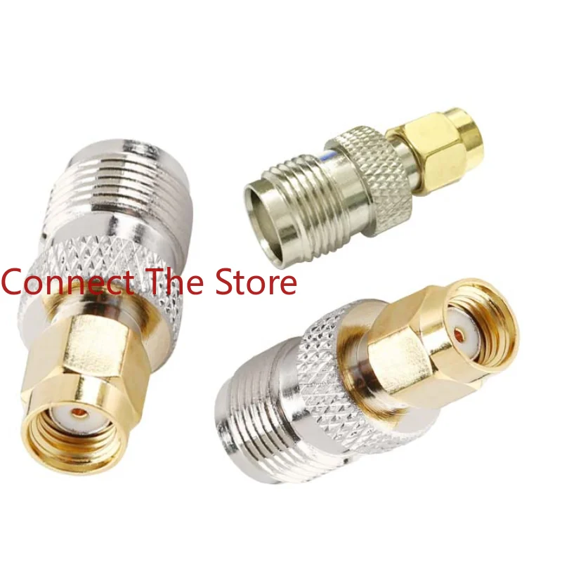 4PCS Genuine RF Conversion Head TNC-F Antenna Adapter SAM Connector SMA Revolution TNC Female Outer Screw Inner Hole