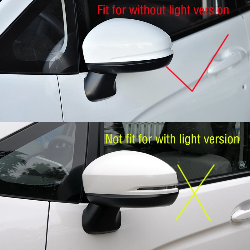 Car Wing Door Side Mirror Cover Lid For Honda Fit Jazz Shuttle GK5 2014-2018 2019 2020 Outside Rearview Mirror Cap Shell House