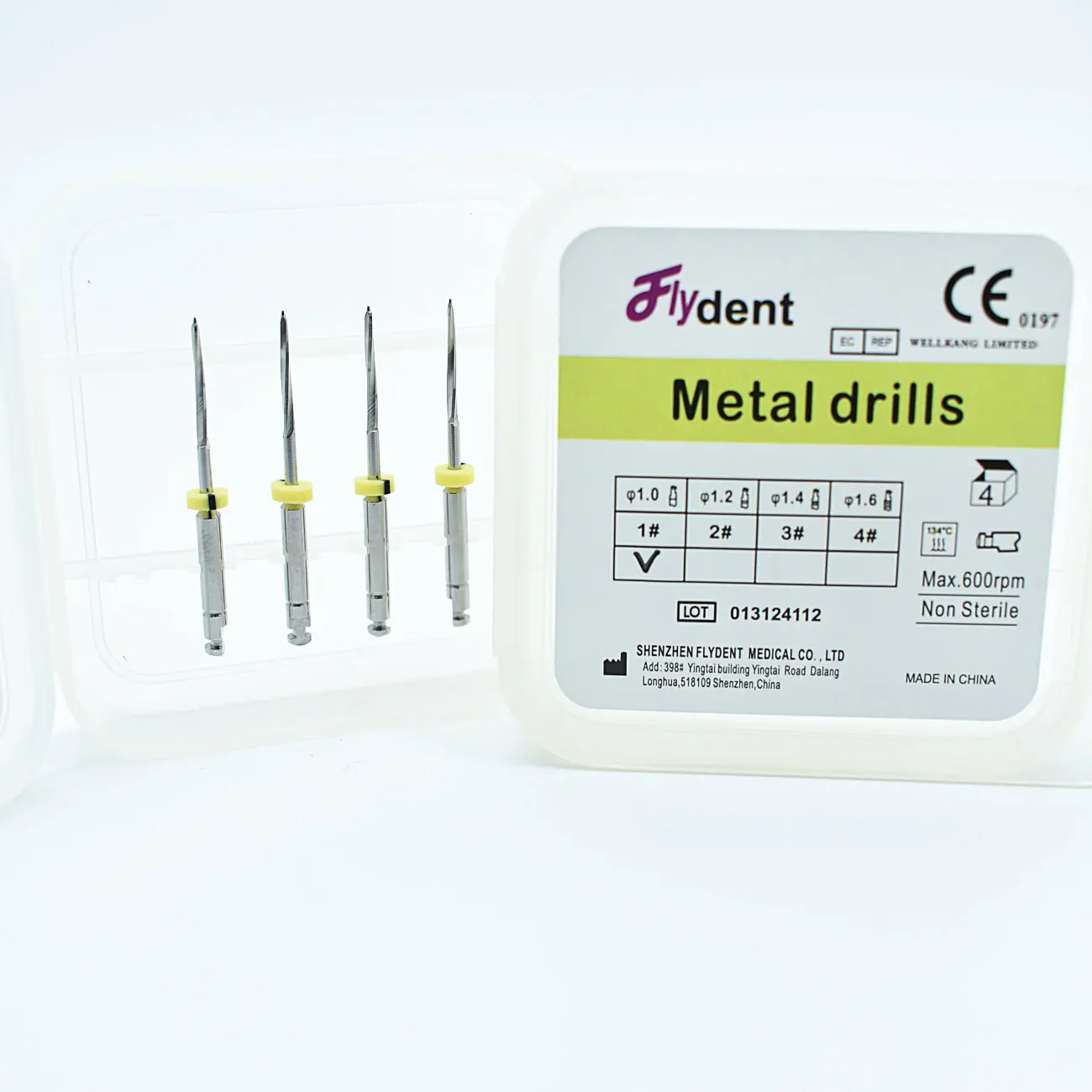 4pcs/pack Dental Drills for Fiber Post 32mm Stainless Steel 1-4# Endodontics Files for Dentistry