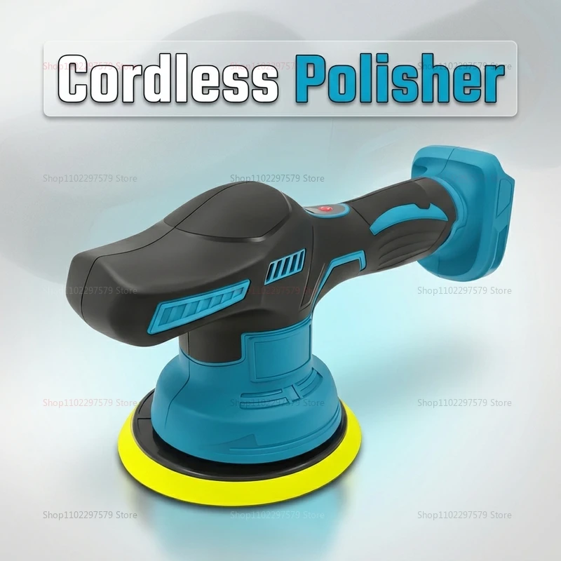 Wireless 18V Electric Car Polisher Rotary Buffer Machine for Waxing Sanding Sealing Glazing Auto Detailing Tools