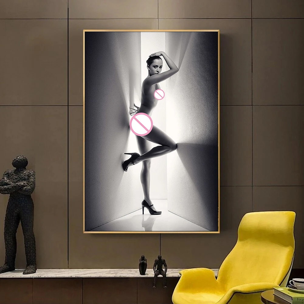 High Heels Beauty Wall Art Canvas Painting Woman Body Art Posters And Prints Picture For Living Room Bedroom Decor