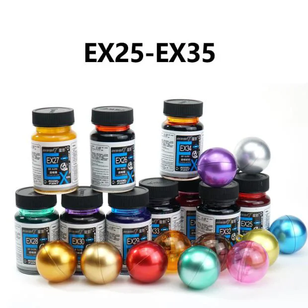 60ml EX25 ~ EX35 드로잉 오일 기반 투명 컬러 페인트 코팅 DIY 공예 군용 자동차 선박 탱크 인형 빌딩 도구