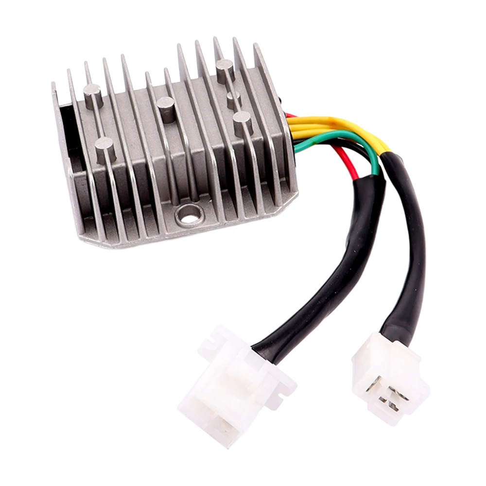 12V 6 Wires Motorcycle Voltage Regulator Rectifier For GY6 125cc 150cc 152QMI 157QMJ CH125 Scooter ATV Moped Quad 2 Plug