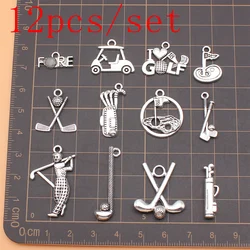 12pcs/set Golf Charms Jewelry Making Supplies Cell Phone Pendant Popular