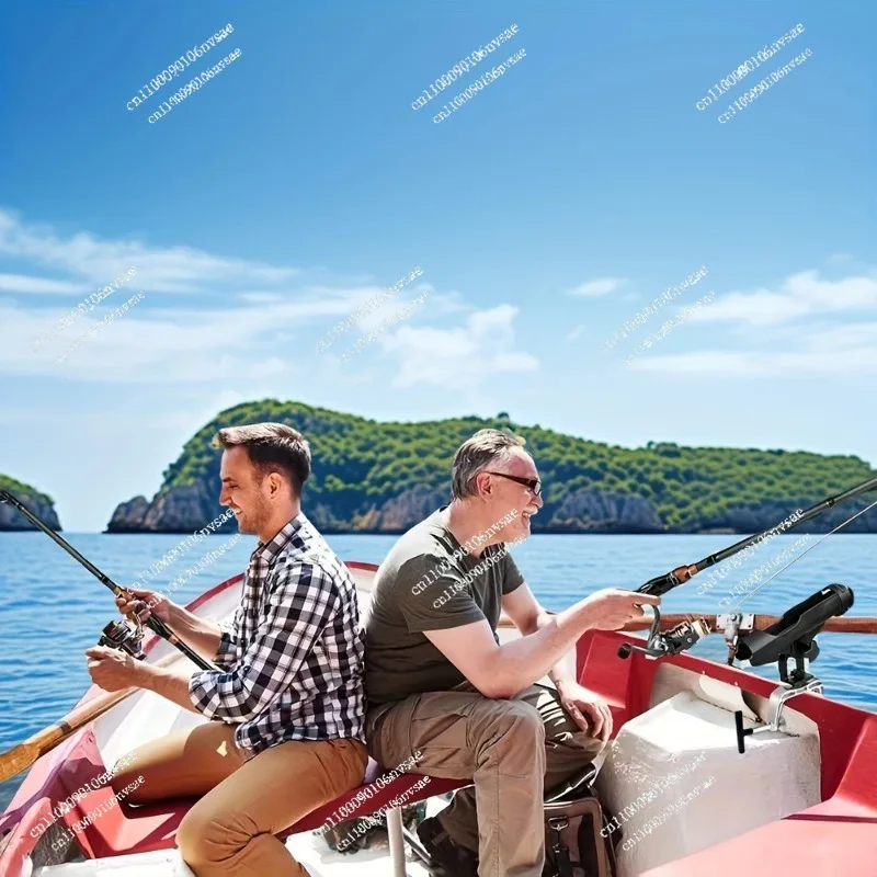 RH20 Adjustable Boat Fishing Rod Holder - Universal Rail Mount for Raft/Yacht, Heavy Duty Marine-Grade Aluminum Anti-Rust Design - view 3