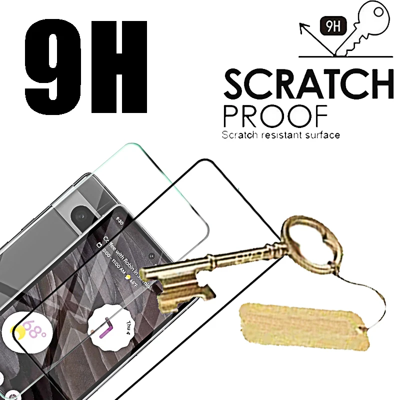 4-1Pcs Tempered Glass on For Google 7A 6a 5a 4a 5g 8 Pro Screen Protector Glass for Pixel 7 6 5 4 A Safety Protective Glass Film