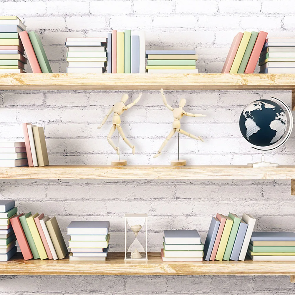 

2 шт., шарнирное кукольное украшение, деревянная фигурка для рукоделия, подвижное искусство для эскизов, фотография, украшение, швейный инструмент для рукоделия