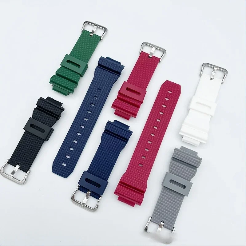 Silicone Strap for Casio DW5600/5030/6900/5610 G5600/5700 GW-M5610 GW5000 GM-5610 GA2100 Watch Accessories Sports Bracelet 16mm