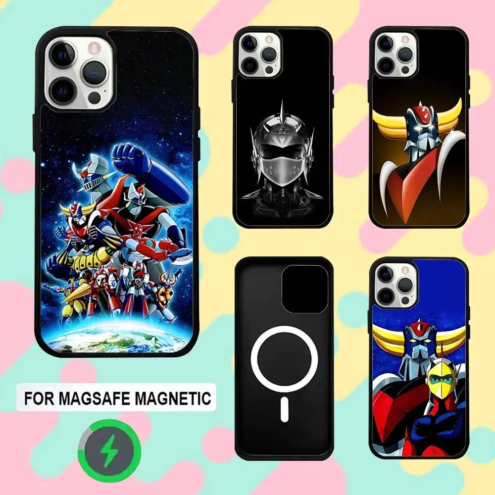 เคสโทรศัพท์ G-Goldorak UFO R-Robot สำหรับ iPhone 16e,16,15,14,13,12,11,Plus,Pro,Max,Mini รองรับการชาร์จไร้สายแบบแม่เหล็ก Magsafe