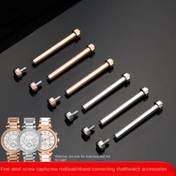 For Mi-chael Kors MK6985 MK6986 MK2425 Series Notched watch strap screw rod screw Watchband connecting rod pipe watch shaft