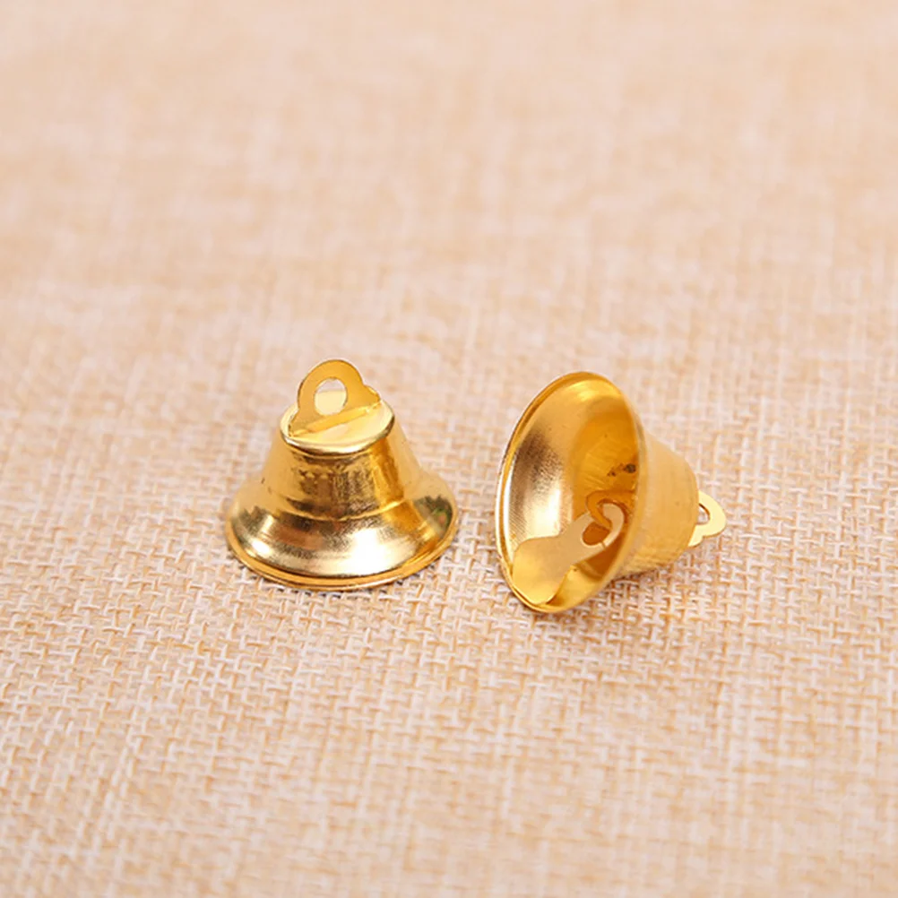 

10pcs 2.1Cm Golden Christmas Bells Metal Jingle Bells Small Ornaments For Xmas Tree Holiday Decor Diy Crafts Pendant Decoration