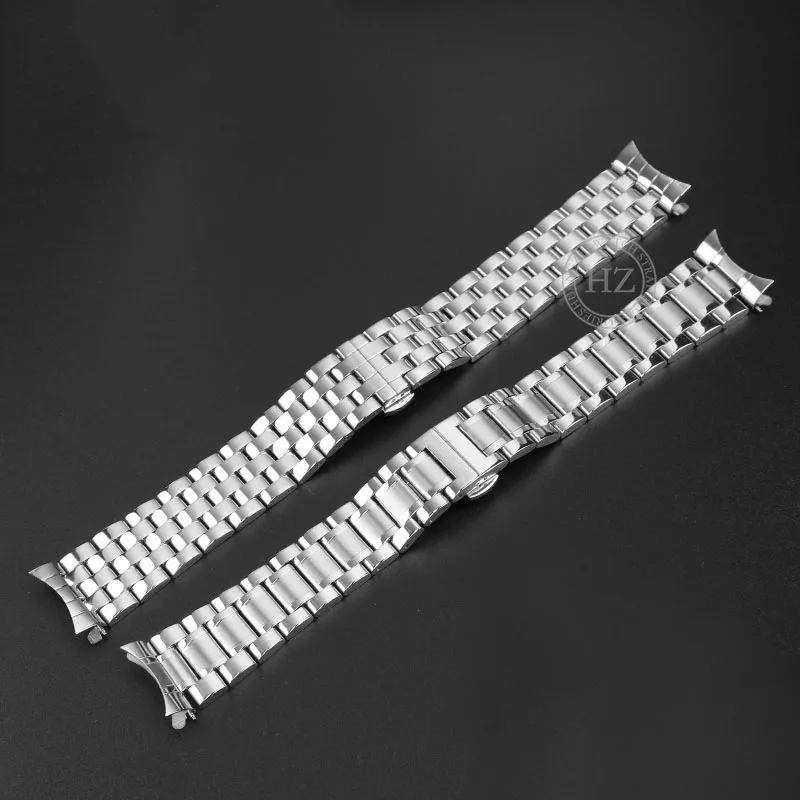 Watch Strap 21mm Silver For Citizen AT2140 316L Soild Stainless steel Watch Band Men\'s butterfly clasp Bracelet