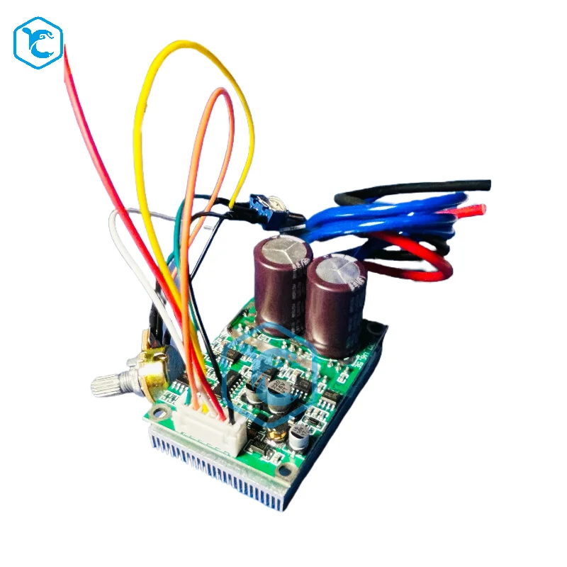 JUYI Original 36-72V JYQD-V6.5E placa controladora de motor bldc para motor BLDC sin sensor con disipador de calor, interruptor y cables