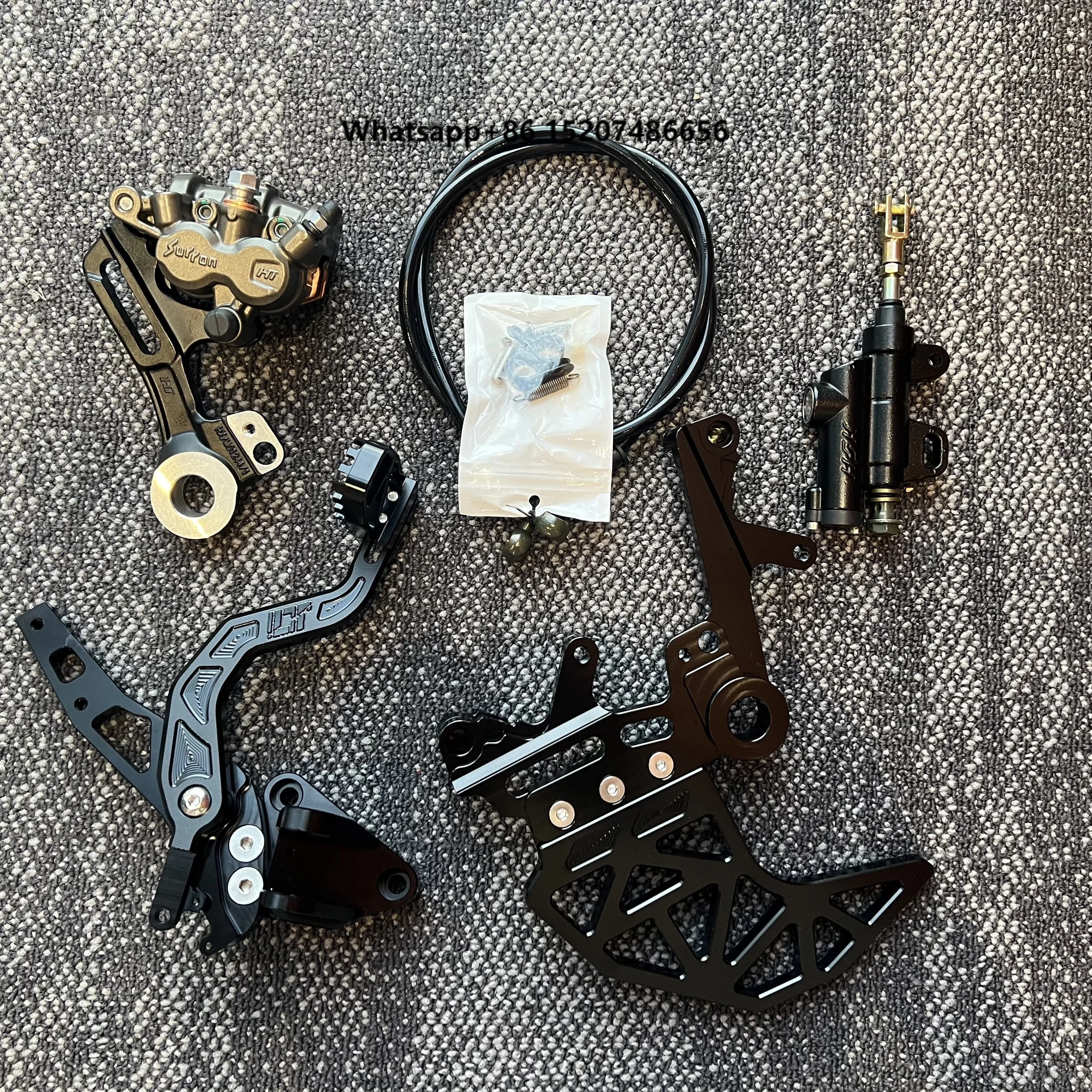 Rear Foot Brake Assembly CNC Aluminum 7075 Pedal Kit for Ultra Bee Modification Performance Upgrade Parts