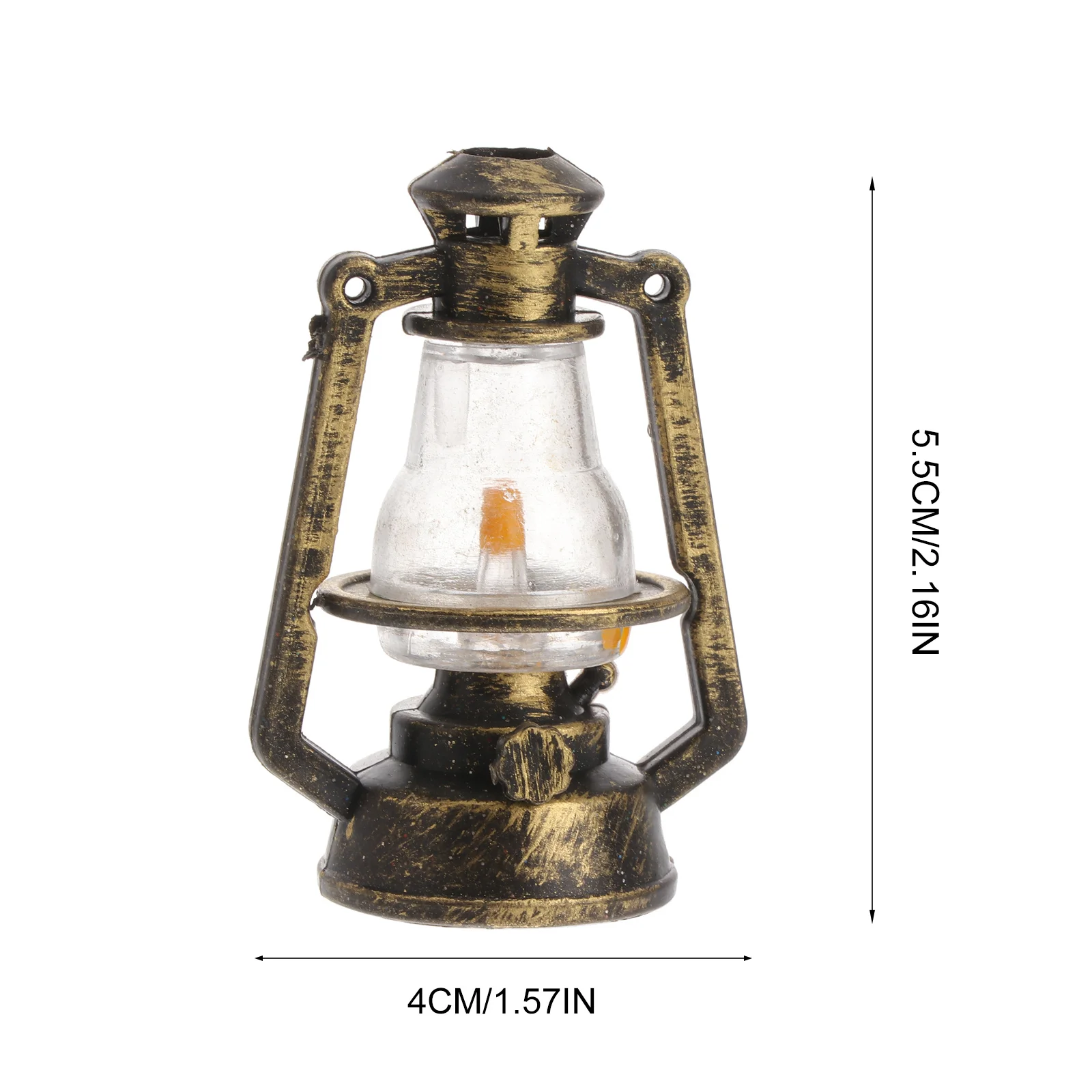 

4Pcs Resin Ornament Micro Landscape Wind Lamp Adorable Tabletop Decoration for Home Party and Gift Table Lamp Ornament