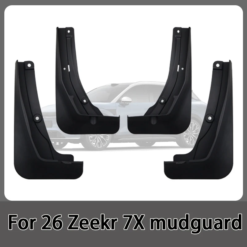 For 26 Zeekr 7X mudguard tires, mudguard leather tiles, car modification supplies