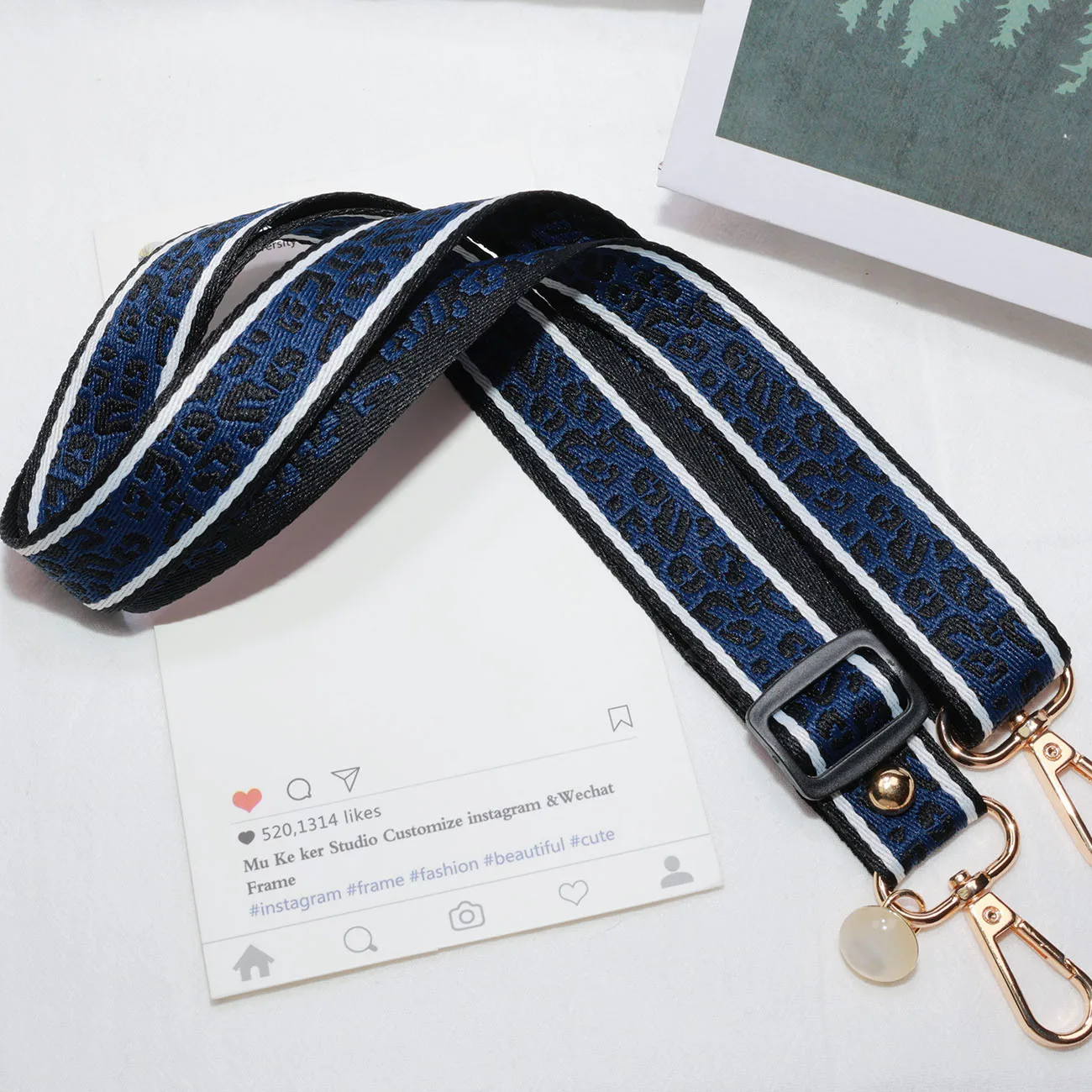 

Fashion Leopard Print Wide Shoulder Strap Adjustable Personalized Decorative Bag Accessories Crossbody Bag Strap