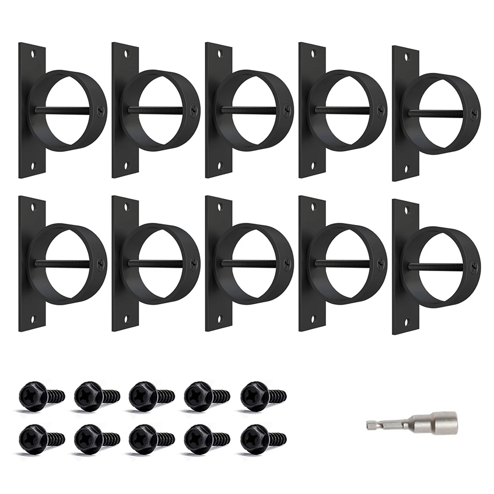10PCS/SET Ceiling Hooks For Amusement Park Or Gym Corrosion-Resistant And Durable Easy To Install Deck Hooks For Railing