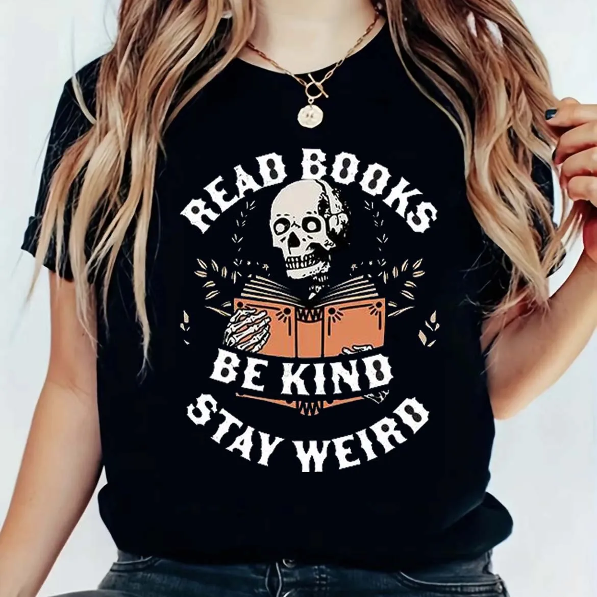 

Halloween Cartoon Funny Women's T-Shirt Vintage Soft Summer Short Sleeve Horror Graphic Style Retro Printed Fashion Top
