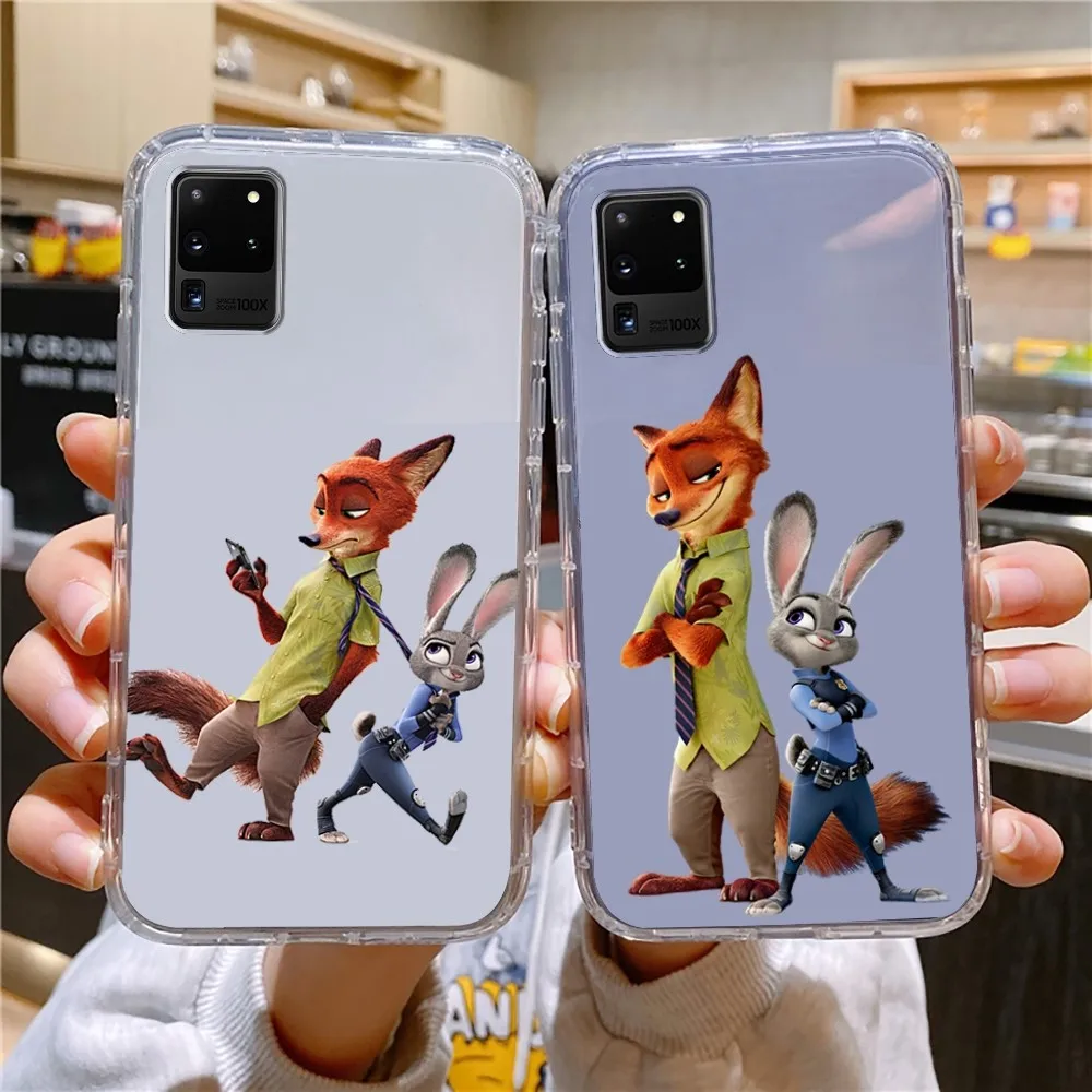 Чехол Z-Zootopia для телефона Samsung Galaxy A52 A12 A51 S21 Edge S22ULTRA S23 S20LITE Plus ультрапрозрачный чехол