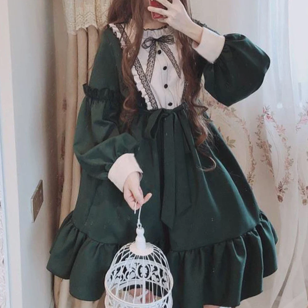 

Full 2025 Summer Lolita Skirt Soft Sister Lotus Leaf Edge Japanese Dress Schoolgirl Cute Women's Clothing