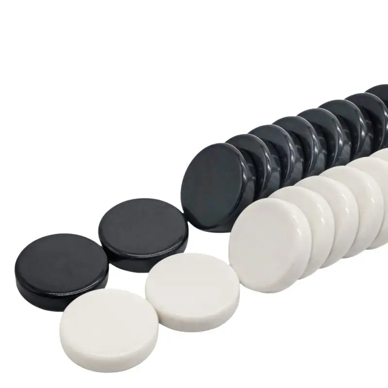 Acrylic Backgammon Draughts 15 Pcs Round Multi Color Pieces for Indoor Home Entertainment Table Games