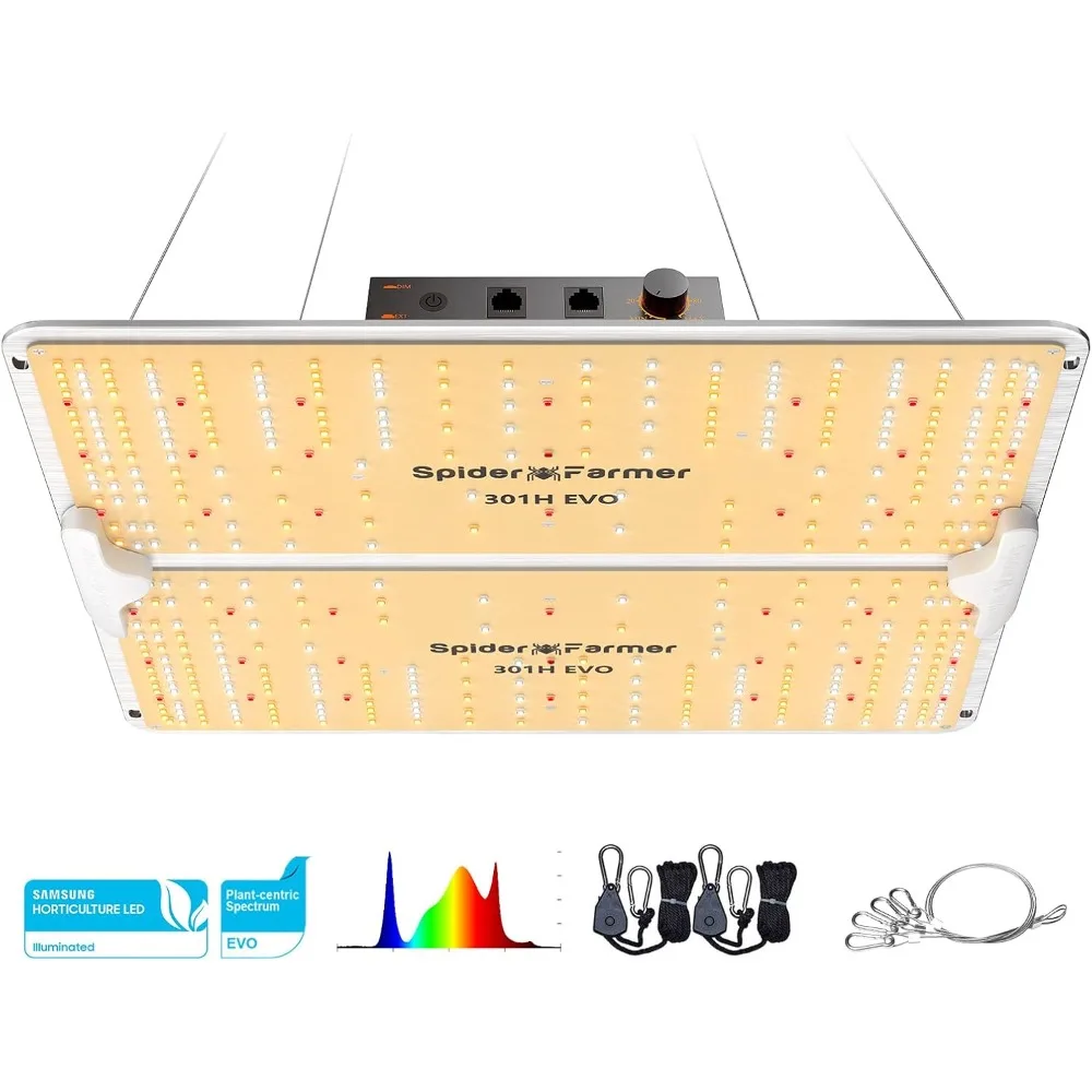 Led Grow Light, Full Spectrum Plant Grow Light, Dimmable & High Efficiency&Deeper Penetration Lamps for Seed Starting Vegetables