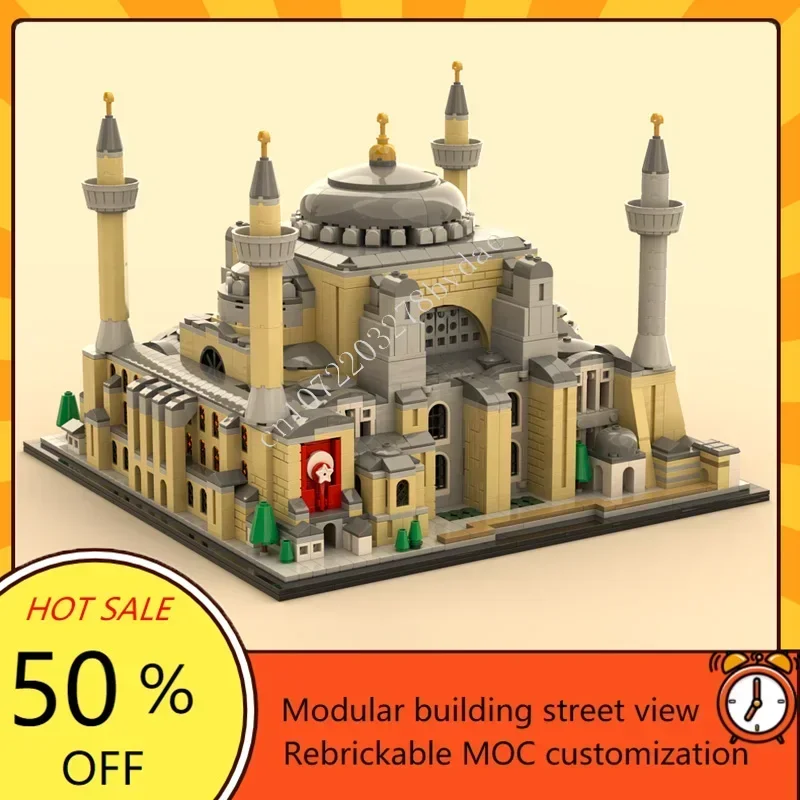 3602PCS Hagia Sophia MOC Puzzle Creative StreetView Architecture Technical Model Birthdayal Assembly Toy For Christmas Gift