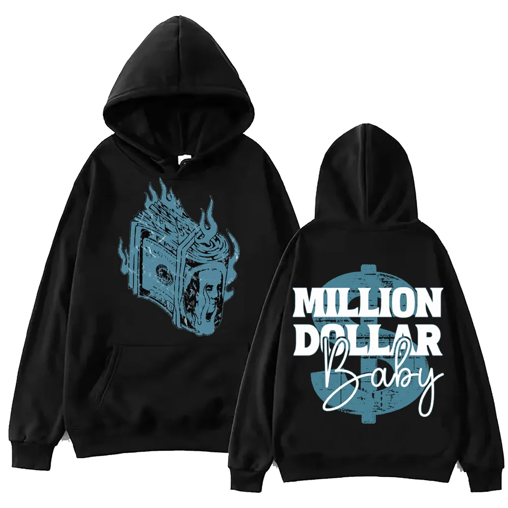 Tommy Richman Million Dollar Baby 2024 Hoodie Harajuku  Pullover Tops Man Woman Sweatshirt Fans Gift