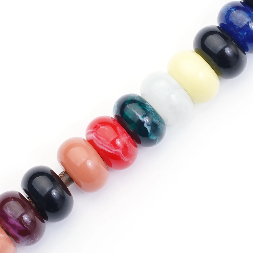 Colorful Beaded Decorative Chain For Longchamp Mini Bags Women Bag Accessory Handcrafted Wood Resin Beads Chains