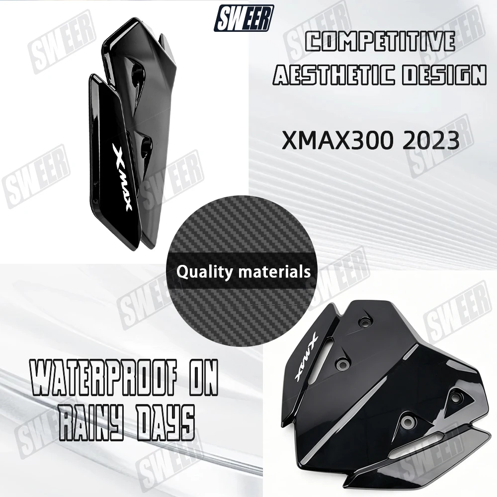 Motorcycle Windshield ABS+Plastic Suitable For Yamaha XMAX300 XMAX250 XMAX125 2023 2024 Front Windshield Modified Accessories ﻿