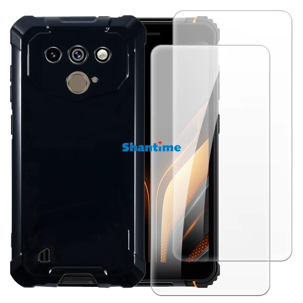 Soft Case + 2 Pack Tempered Glass Screen Protectors for Aligator RX850 eXtremo Full-Body Protection