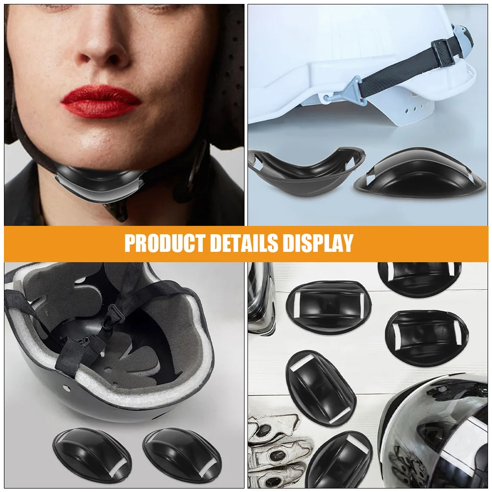 10 قطعة منصات الذقن للدراجات النارية الدراجات التزلج لينة مريحة واقية إدراج المضادة للانزلاق حارس الذقن استبدال أجزاء