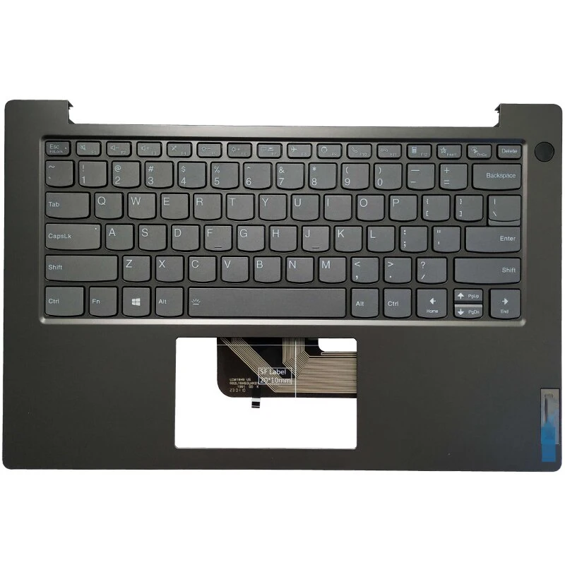 New Backlit US Keyboard For Lenovo V14 G2-ITL G2-ALC G2-IJL With Palmrest Upper Cover Case