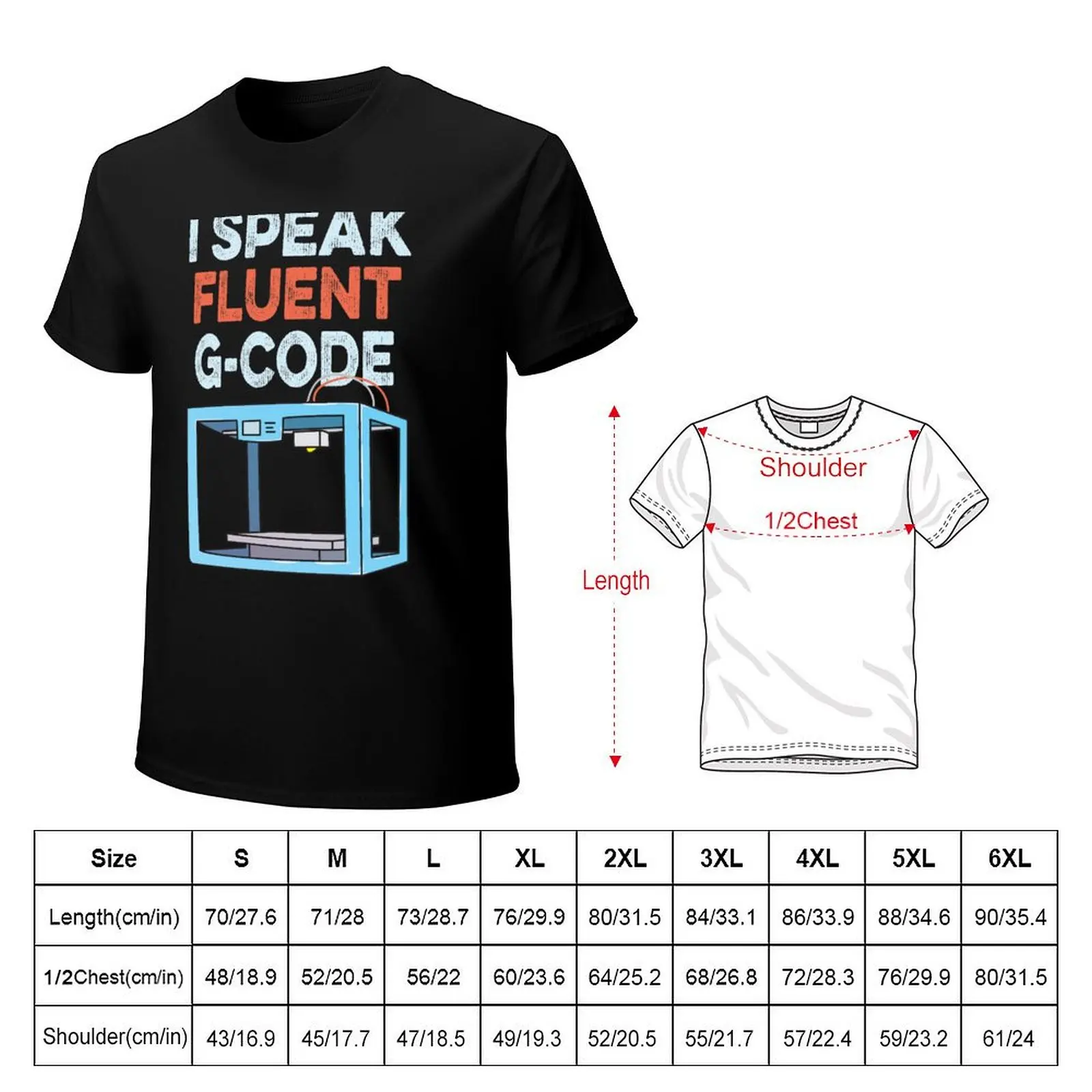 Funny CNC Machinist 3d Printer Cartoon T-Shirt Breathable Workout Short Sleeve Top