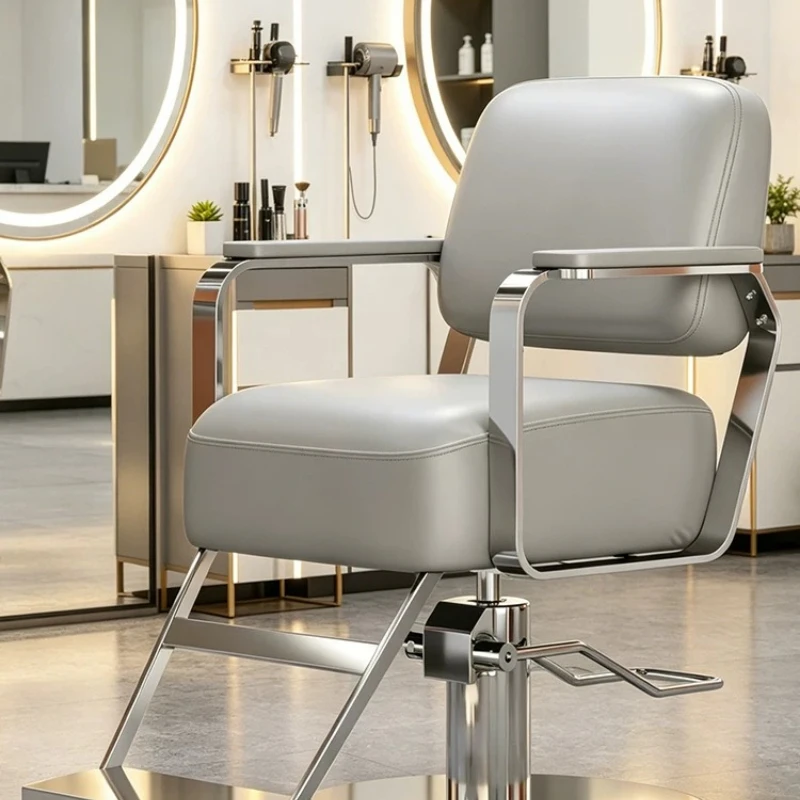 Reclining Luxury Barber Chair Manicure Working Hairdresser Barber Chair Professional Cadeira De Barbeiro Hair Salon Furniture