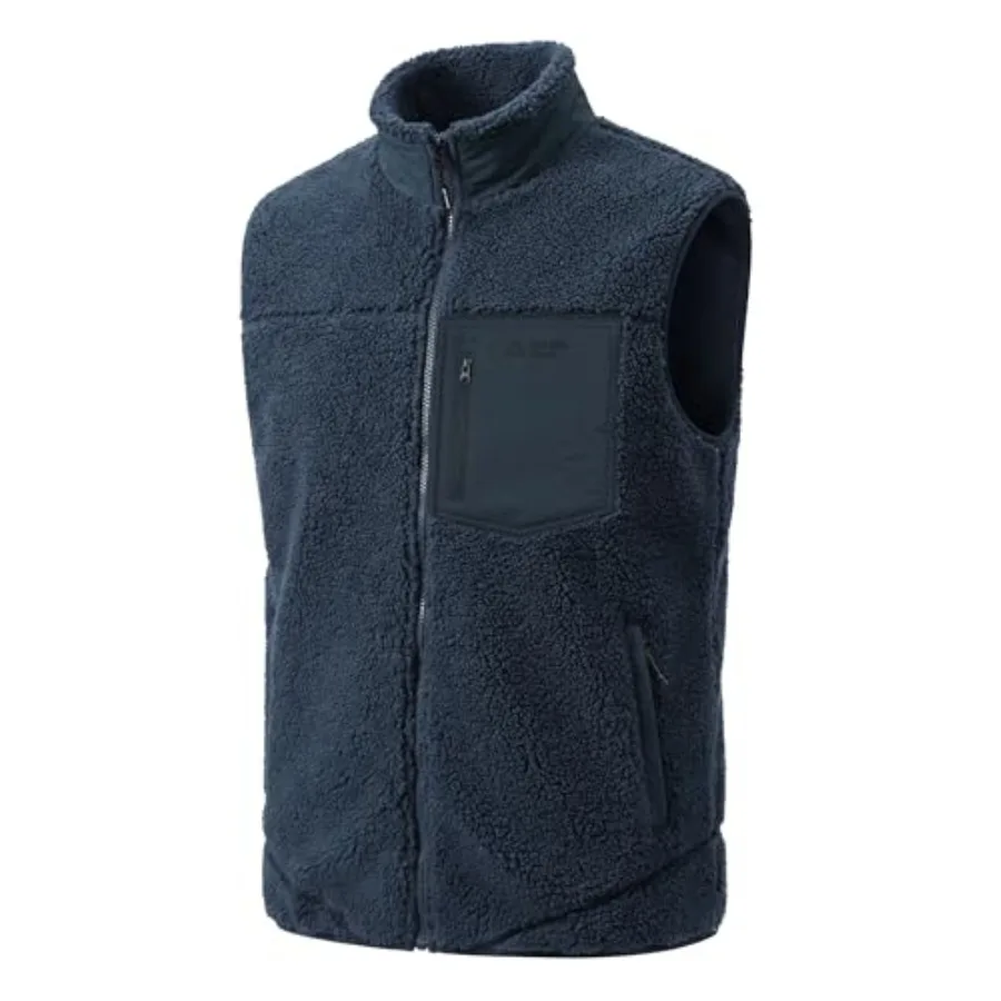 

Pioneer Camp Men's Sherpa Fleece Vest Full Zip Up Winter Outerwear Vests Heavyweight Warm Cozy Fuzzy with Zipper Pockets