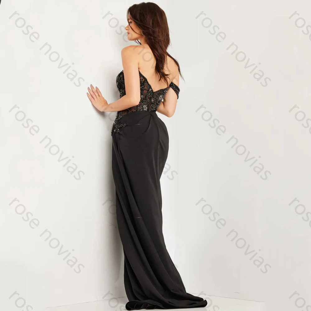 High Quality Classic Evening Dresses Jersey for Floor-Length Sweetheart Prom Dress Lace Beading Vestidos De Fiesta Customized