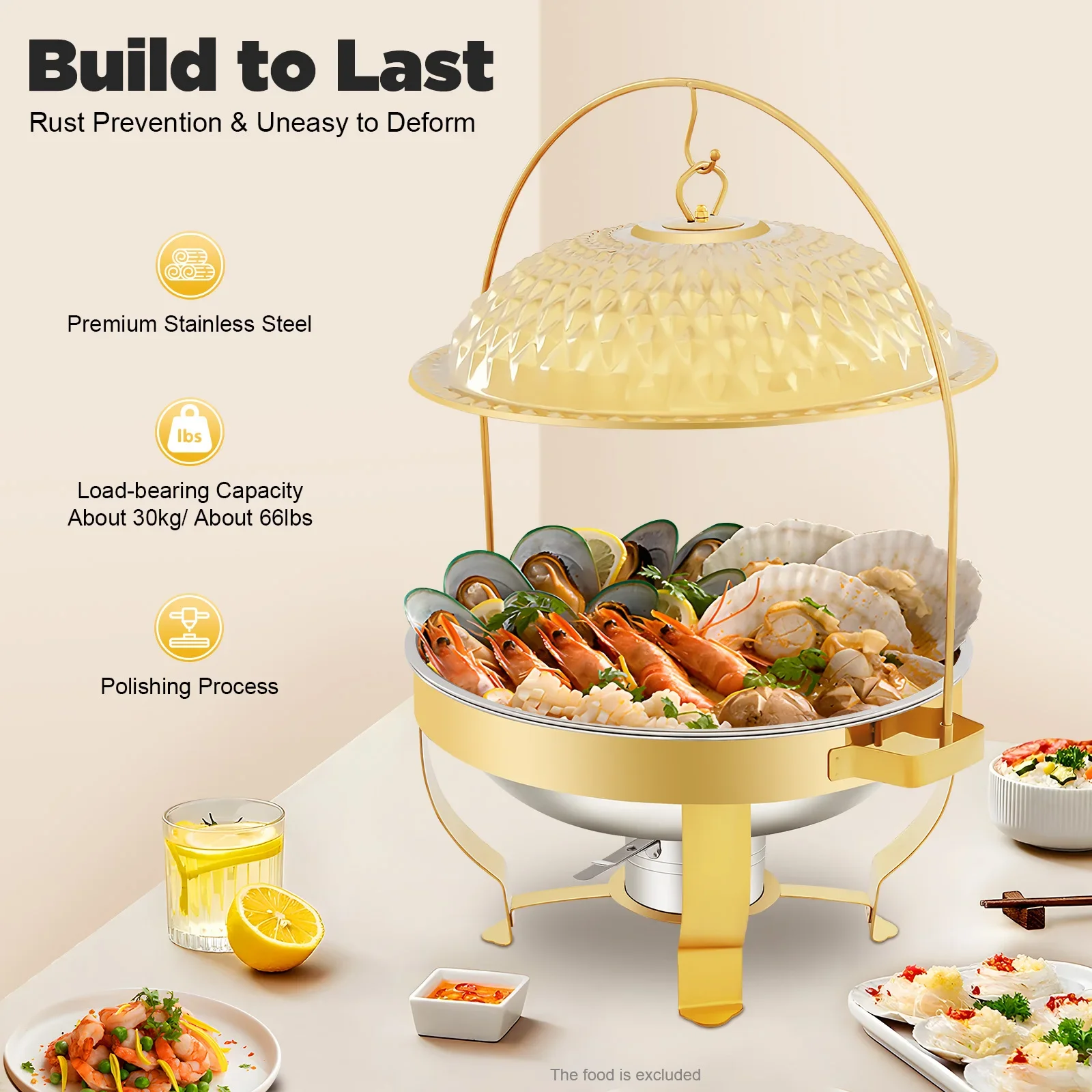 

Diamond Hanging Stove 6L-Gold For Home Restaurant Cook, Home Kitchenware