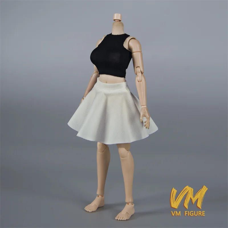 الفلفل الحار 1/12 أنثى تمتد تنورة دمية الزي تنورة قصيرة صغيرة الملابس والاكسسوارات نموذج صالح 6 "الجندي عمل الشكل ألعاب الجسم #6