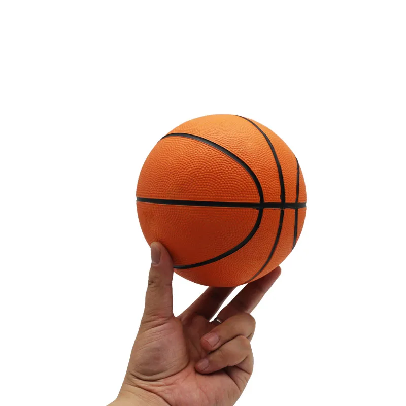 15cm small basketball Children's rubber basketball No.2 ball Indoor and outdoor universal basketball Orange basketballs 1pcs