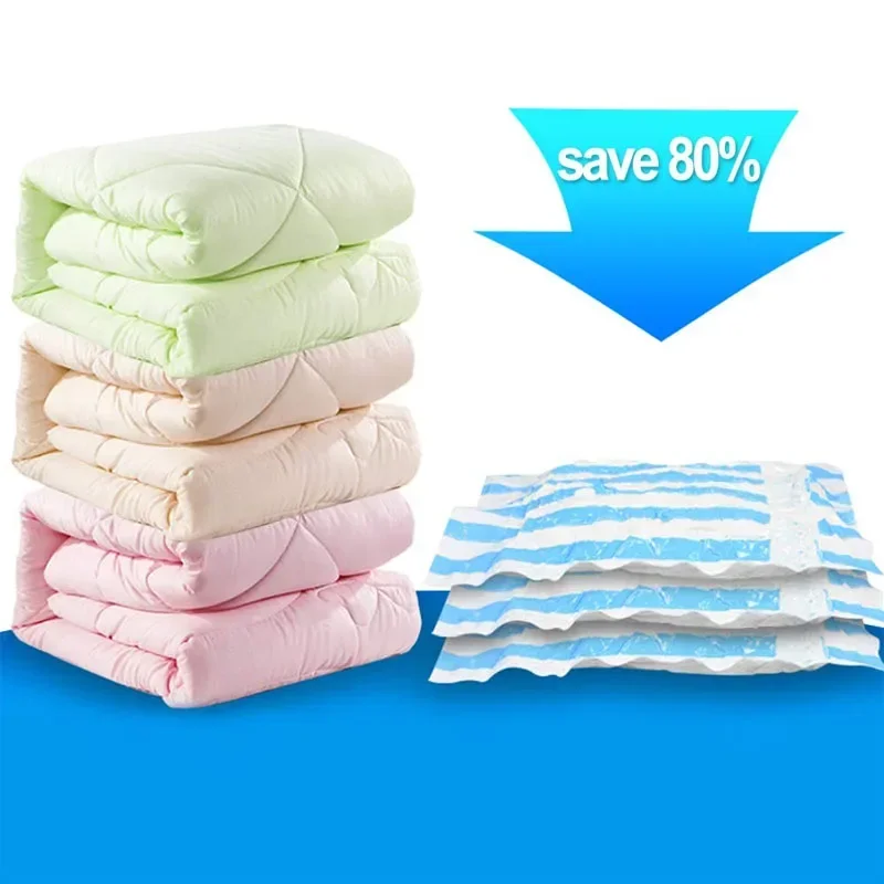 衣類用真空保存袋ブランケット枕スペースセーバー真空シーラー圧縮袋ジャンボ真空パッケージバッグスペースを80%節約