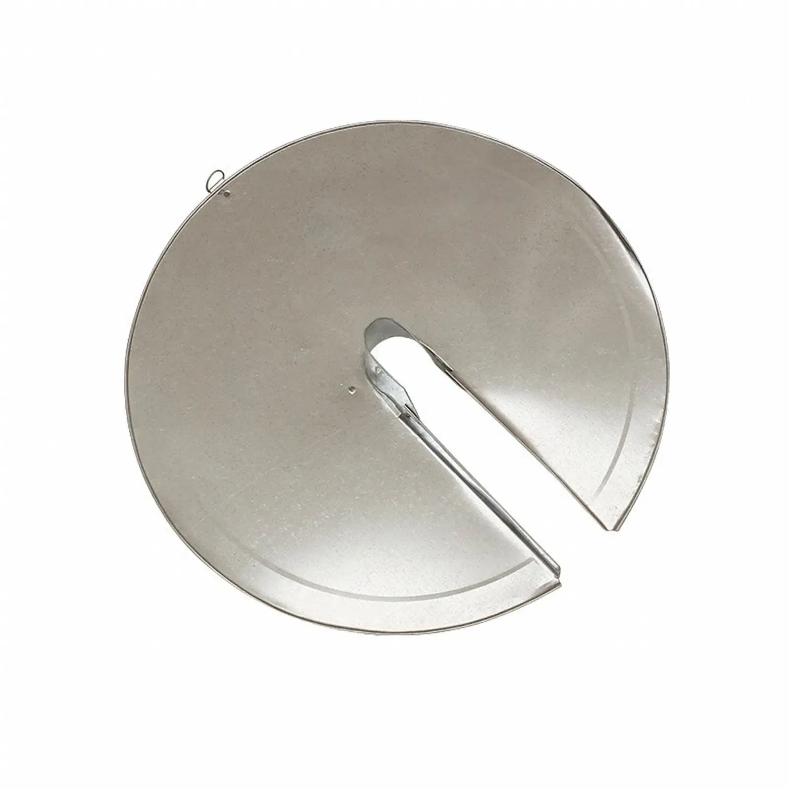 Marine Rodent Barrier with Hanging Loop Metal Construction, Smooth Reflective Finish, Anti-Rat Barrier Plate with Central