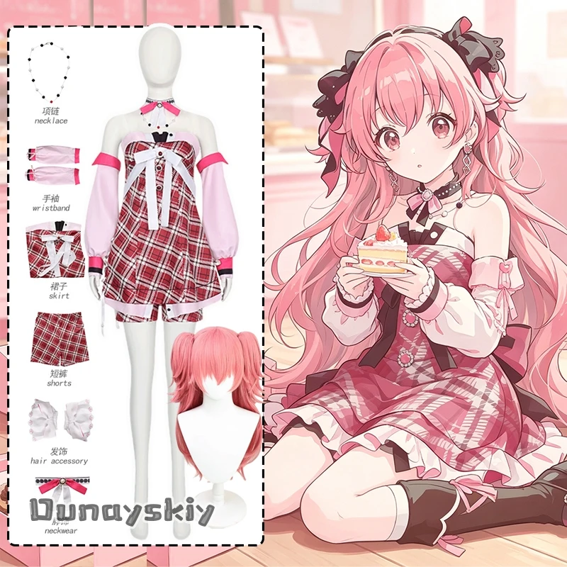 Momoi Airi​​ Seven Boxes Cosplay Costume Woman Jirai Kei Dress Halloween Carnival Theme Role Play Costume Fancy Party Dress Up