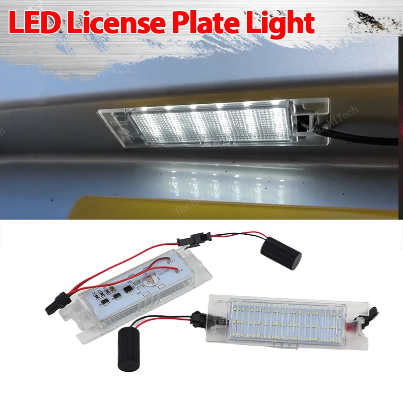 2Pcs License Plate Light For Opel Vectra C Astra J Astra H Zafira B Insignia Corsa C Corsa D Meriva A Tigra B Number Plate Light