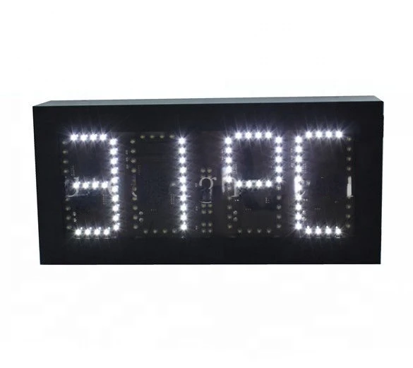 Outdoor Digital Clock Wireless LED Time and Temperature Display