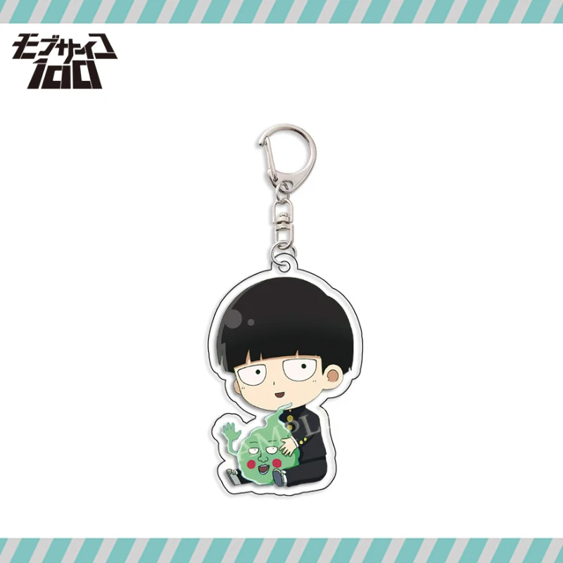 Mob Shigeo Kageyama Reigen Arataka Popular Game 2D Peripheral Acrylic Keychain Backpack Pendant Gift Anime Keychain Collection