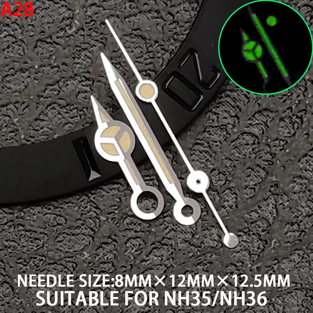 NH35 watch hand luminous Mercedes / Sword / Triangle / watch hand fits NH36 movement